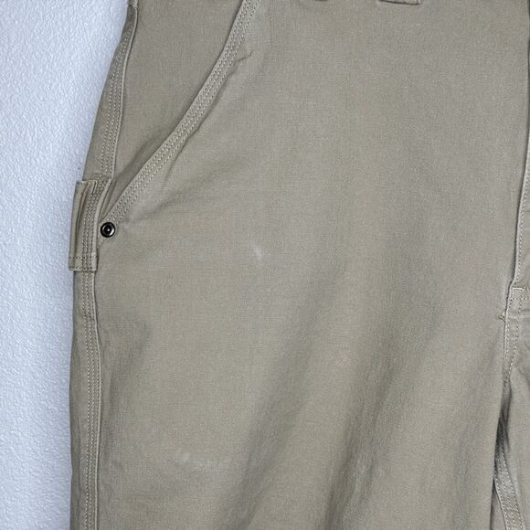 Duluth Trading Co. Cargo Shorts Mens Size 40 Beige Tan Flex Fire Hose Canvas - Picture 3 of 9